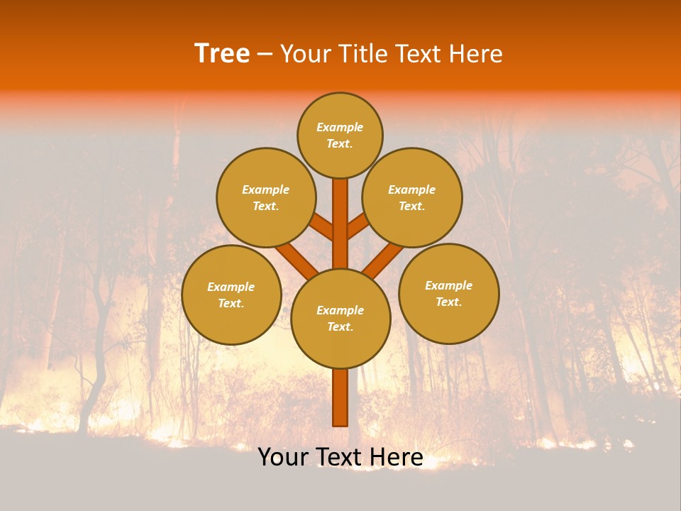 Fire Forest Hot PowerPoint Template