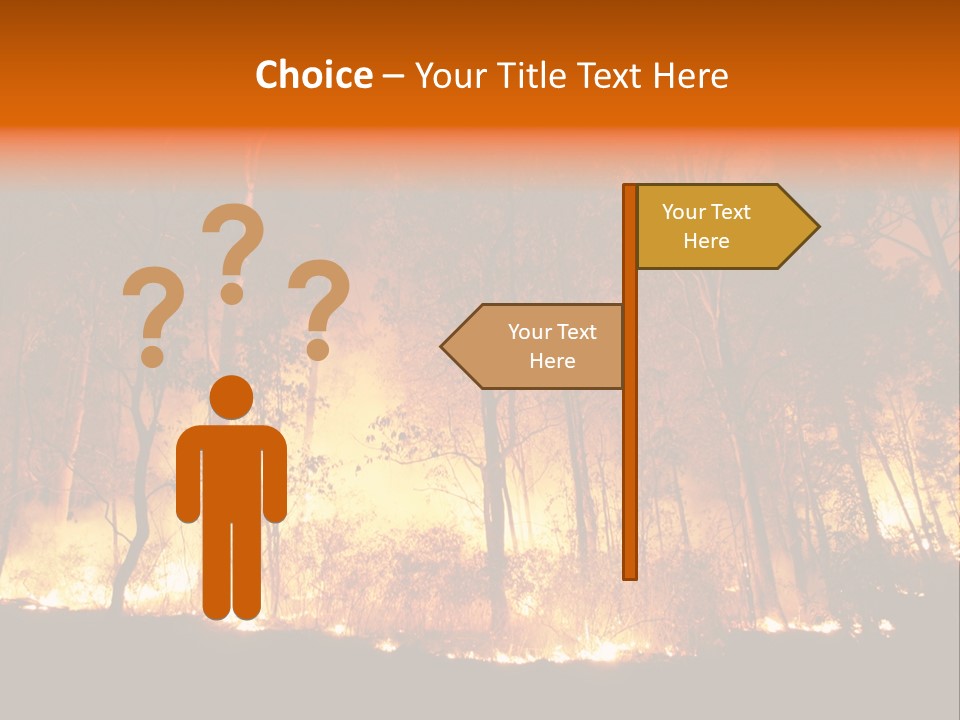 Fire Forest Hot PowerPoint Template