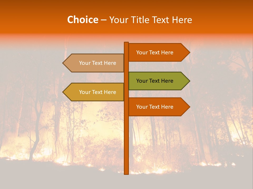 Fire Forest Hot PowerPoint Template