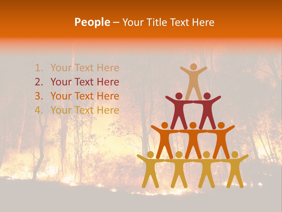 Fire Forest Hot PowerPoint Template