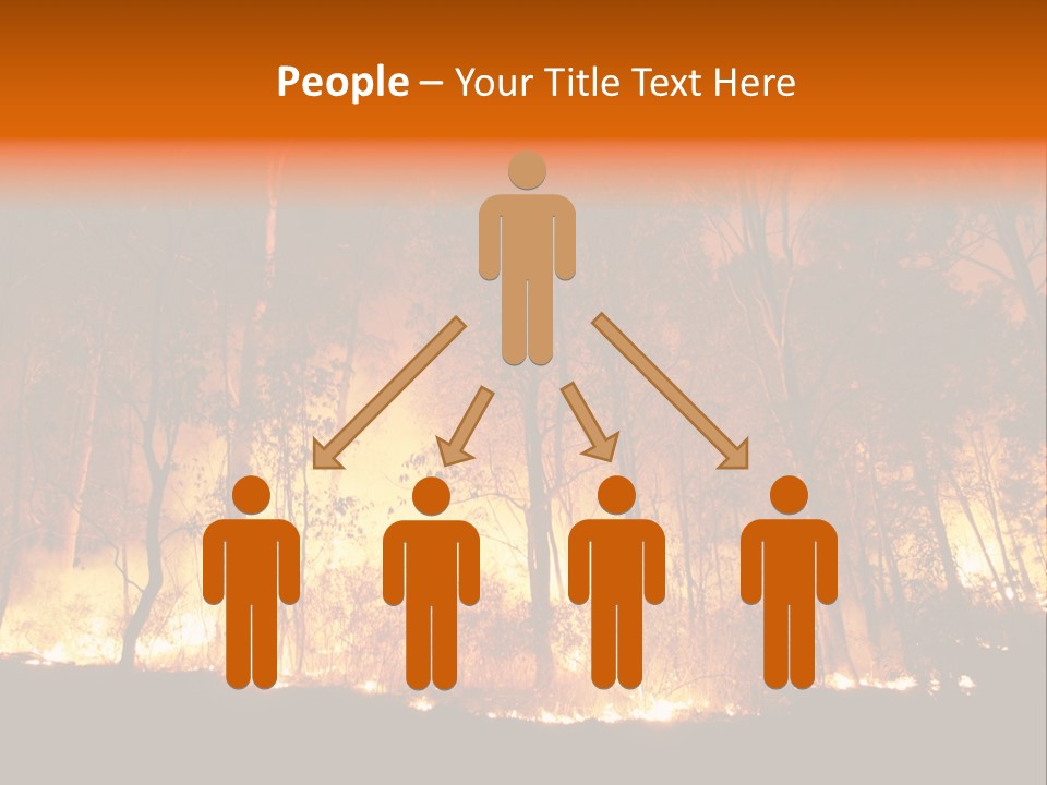Fire Forest Hot PowerPoint Template