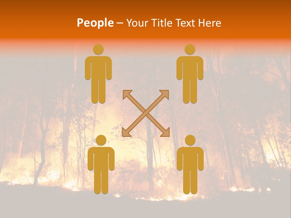 Fire Forest Hot PowerPoint Template