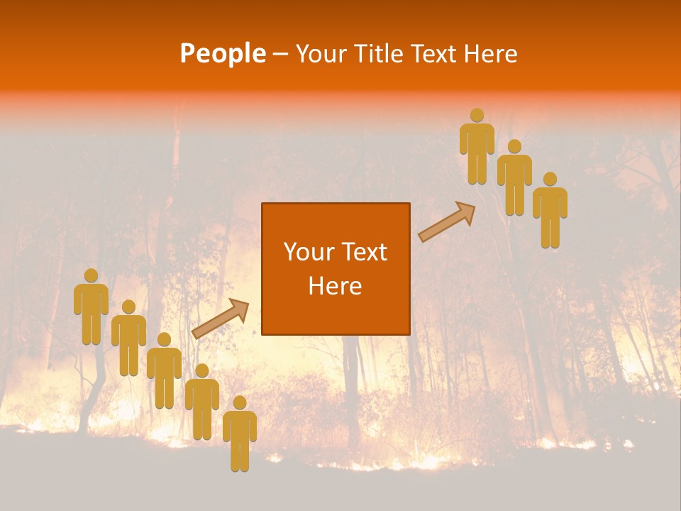 Fire Forest Hot PowerPoint Template
