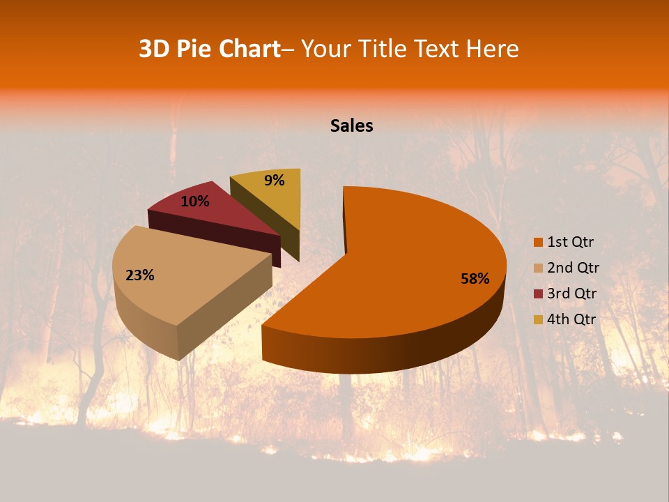 Fire Forest Hot PowerPoint Template