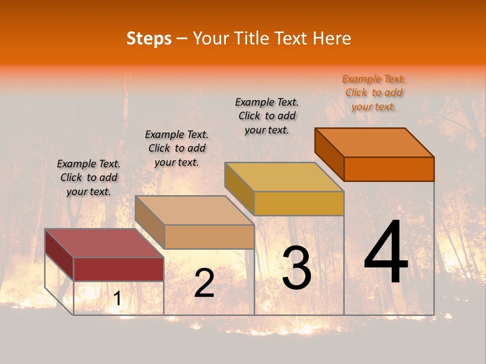 Fire Forest Hot PowerPoint Template
