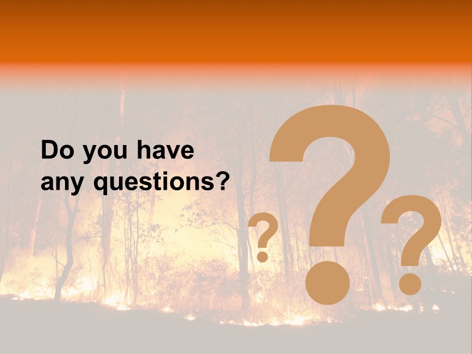 Fire Forest Hot PowerPoint Template