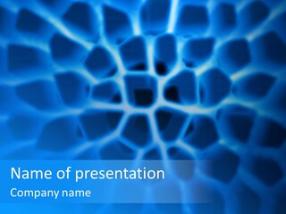 Background Blue Spiral PowerPoint Template