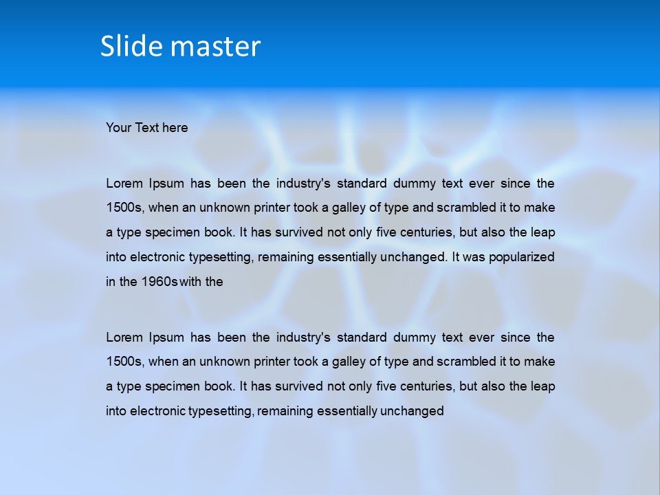 Background Blue Spiral PowerPoint Template