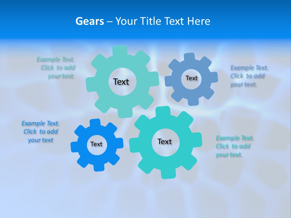 Background Blue Spiral PowerPoint Template