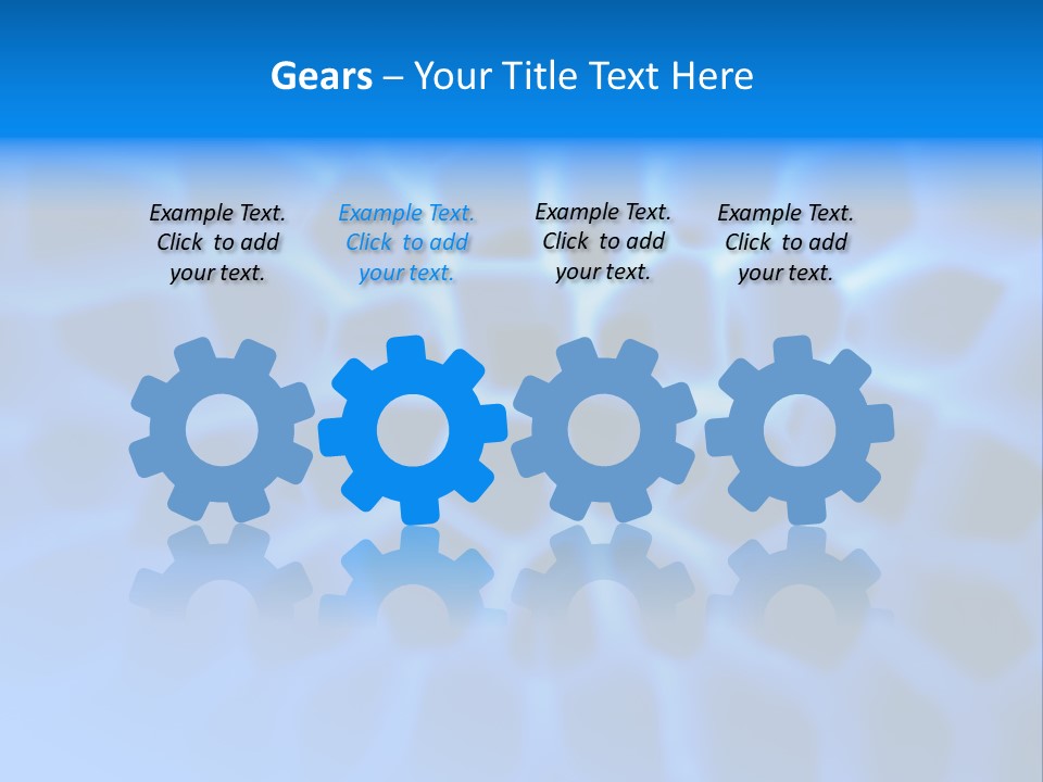 Background Blue Spiral PowerPoint Template