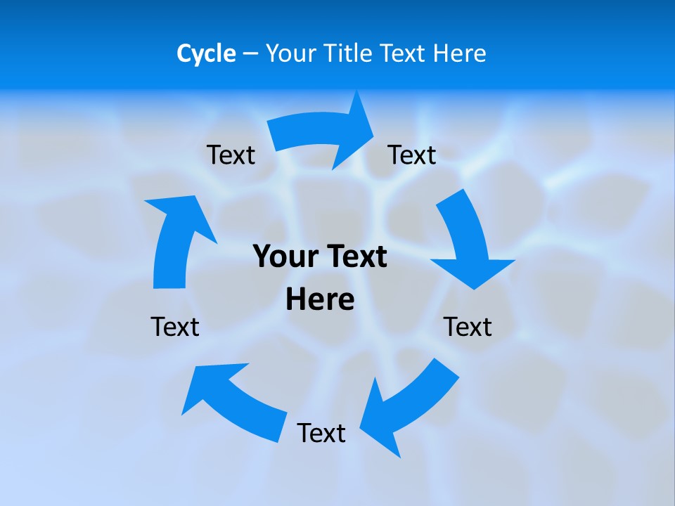 Background Blue Spiral PowerPoint Template