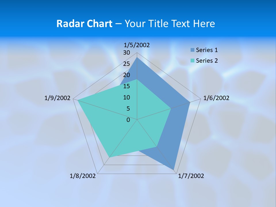 Background Blue Spiral PowerPoint Template
