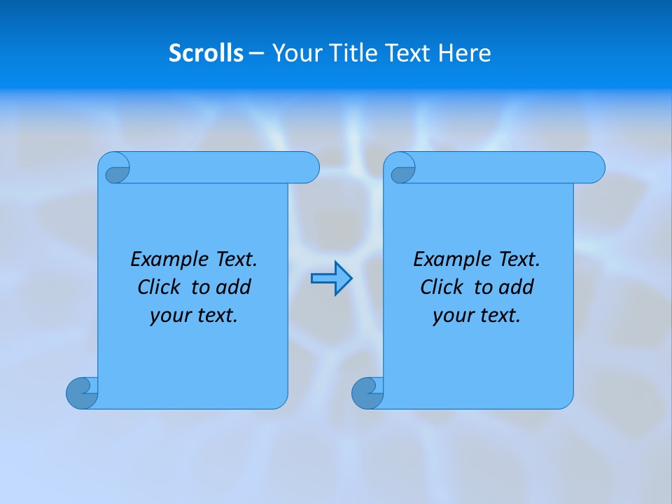 Background Blue Spiral PowerPoint Template