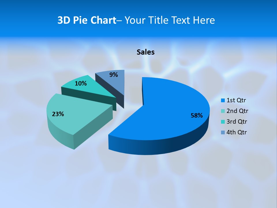 Background Blue Spiral PowerPoint Template