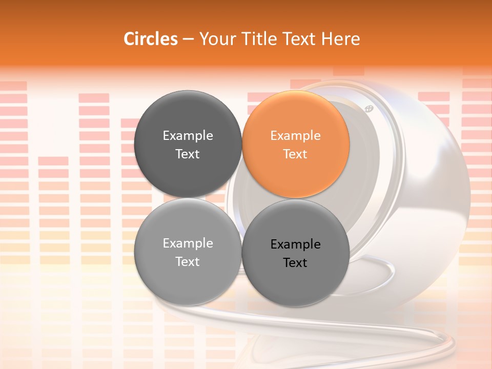 Multimedia Woofer Orange PowerPoint Template