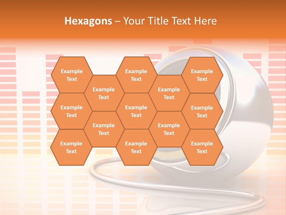 Multimedia Woofer Orange PowerPoint Template