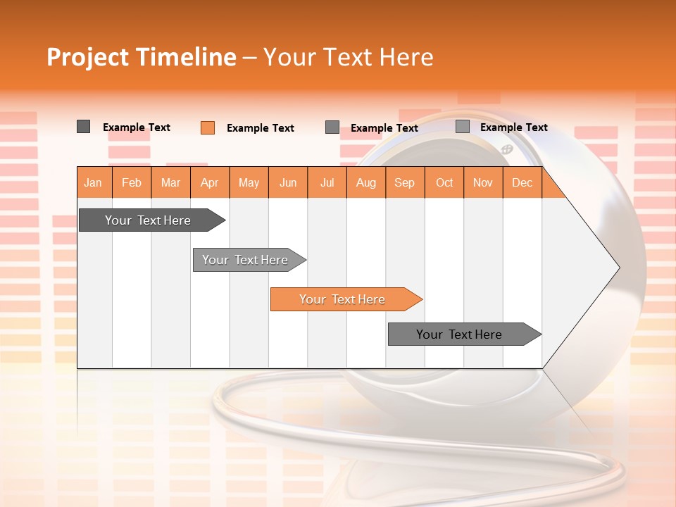 Multimedia Woofer Orange PowerPoint Template