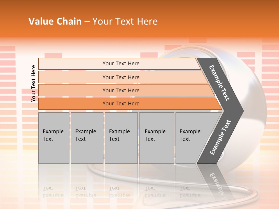 Multimedia Woofer Orange PowerPoint Template