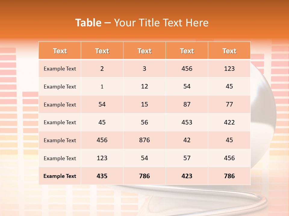 Multimedia Woofer Orange PowerPoint Template