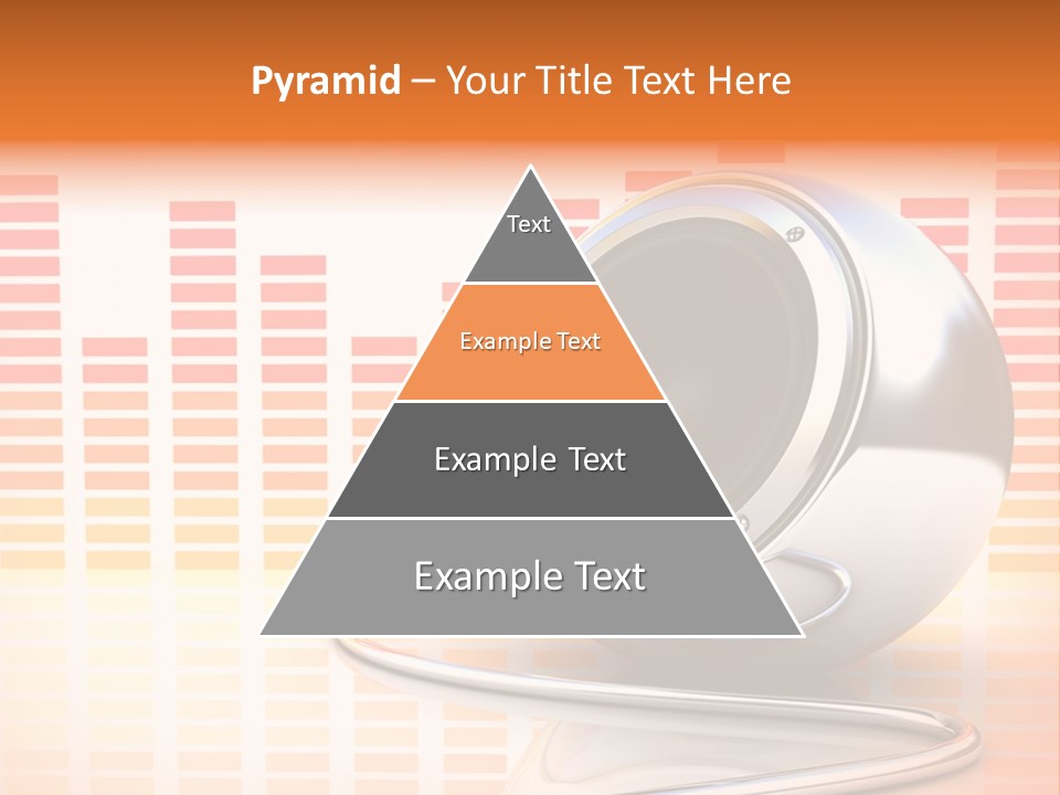 Multimedia Woofer Orange PowerPoint Template