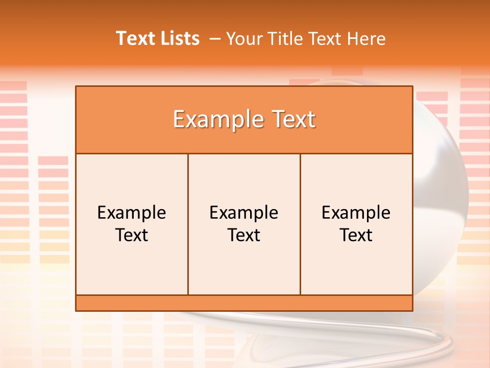 Multimedia Woofer Orange PowerPoint Template