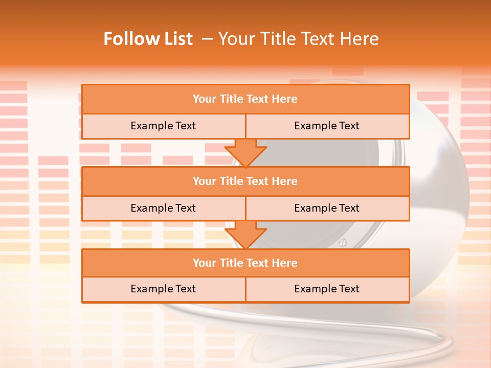 Multimedia Woofer Orange PowerPoint Template