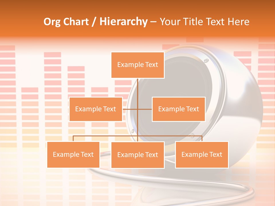 Multimedia Woofer Orange PowerPoint Template