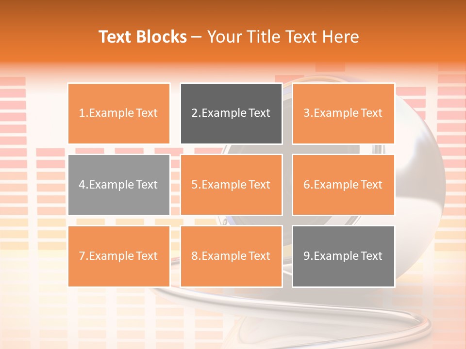 Multimedia Woofer Orange PowerPoint Template