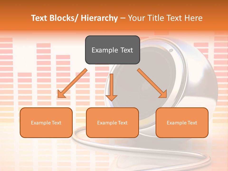 Multimedia Woofer Orange PowerPoint Template