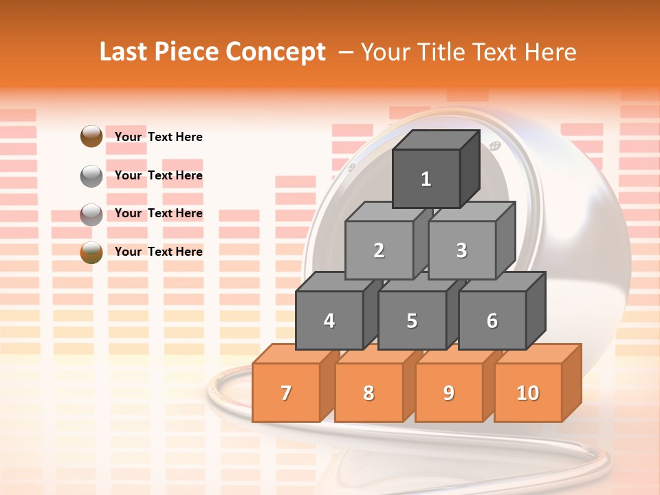 Multimedia Woofer Orange PowerPoint Template