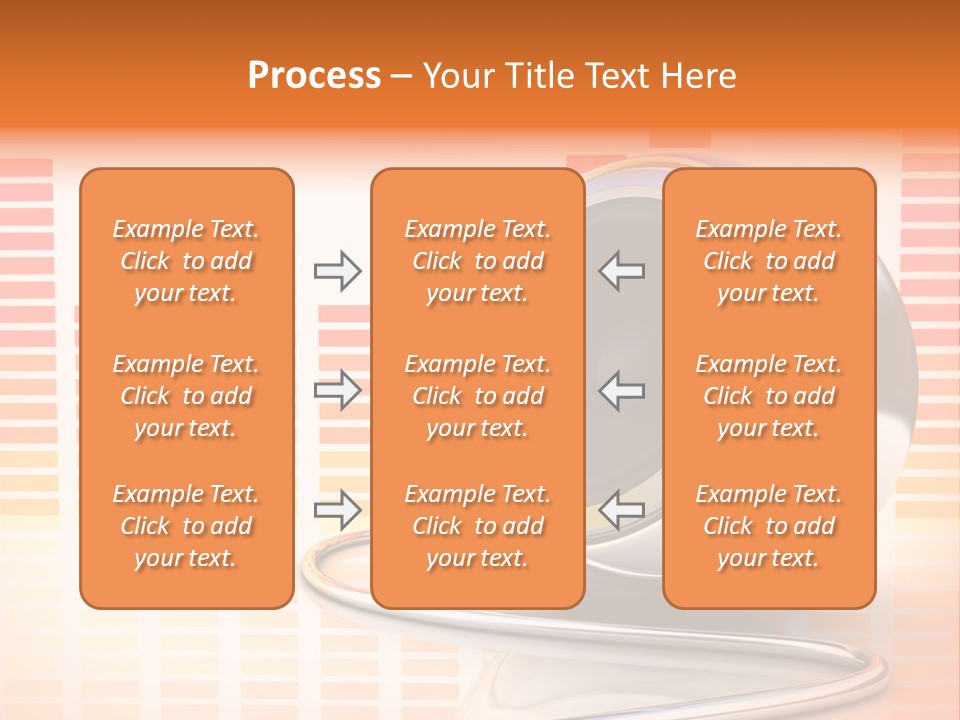 Multimedia Woofer Orange PowerPoint Template