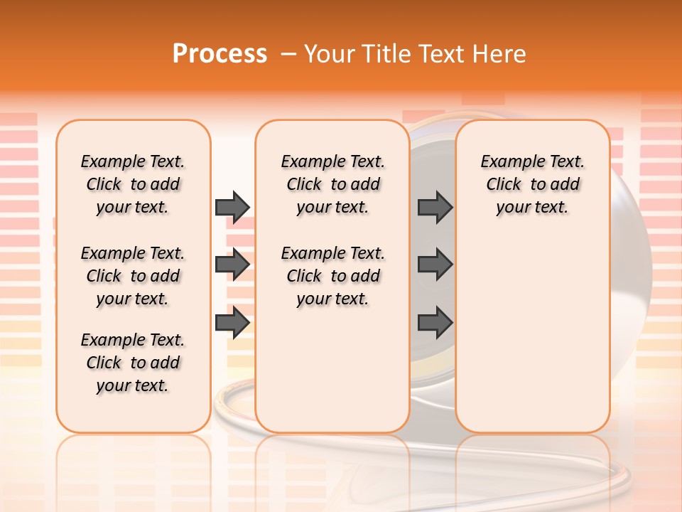 Multimedia Woofer Orange PowerPoint Template