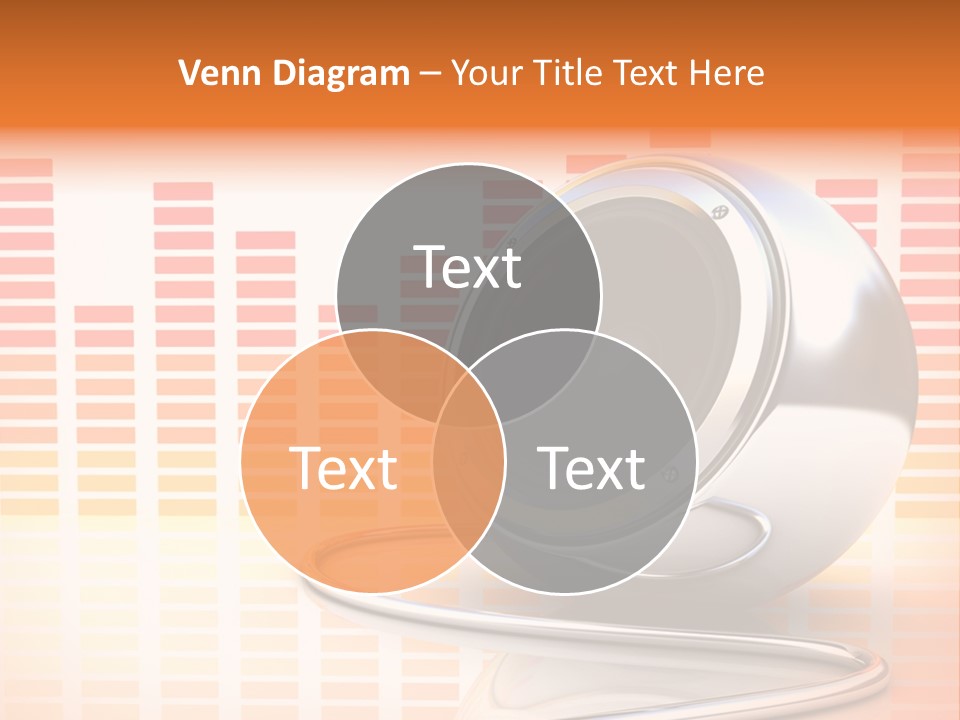 Multimedia Woofer Orange PowerPoint Template