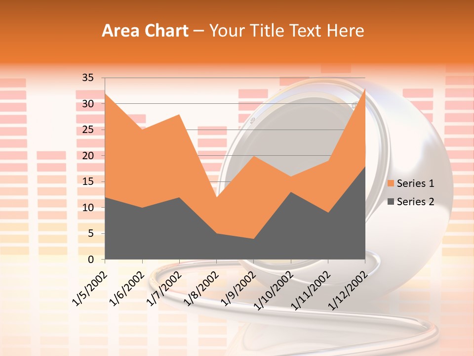 Multimedia Woofer Orange PowerPoint Template