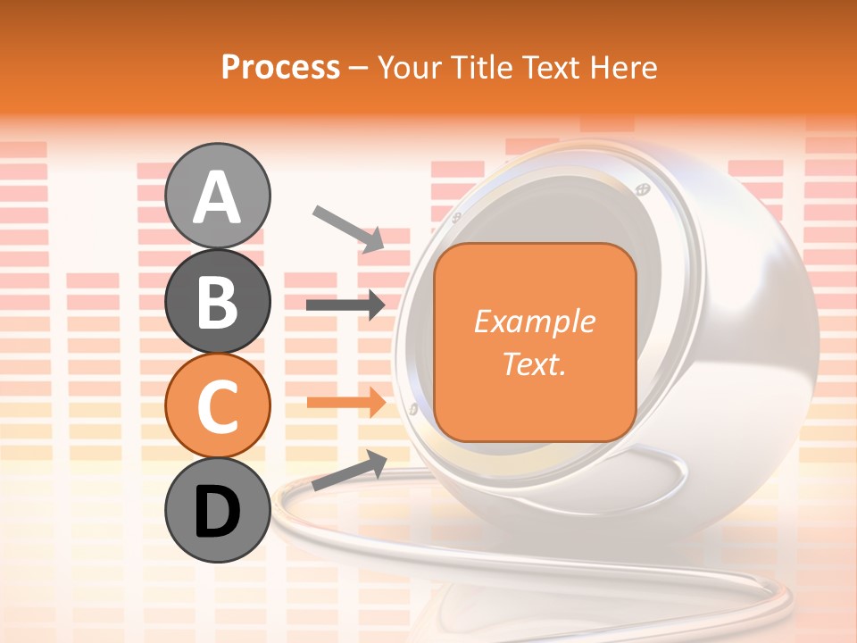 Multimedia Woofer Orange PowerPoint Template