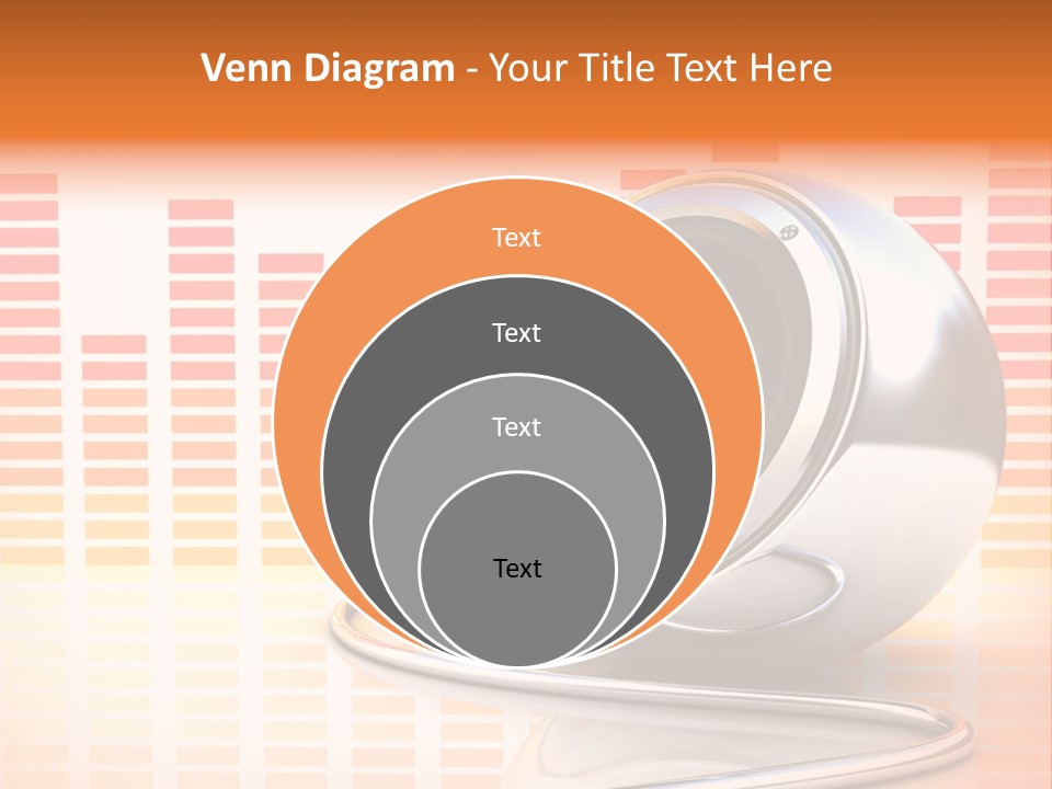 Multimedia Woofer Orange PowerPoint Template