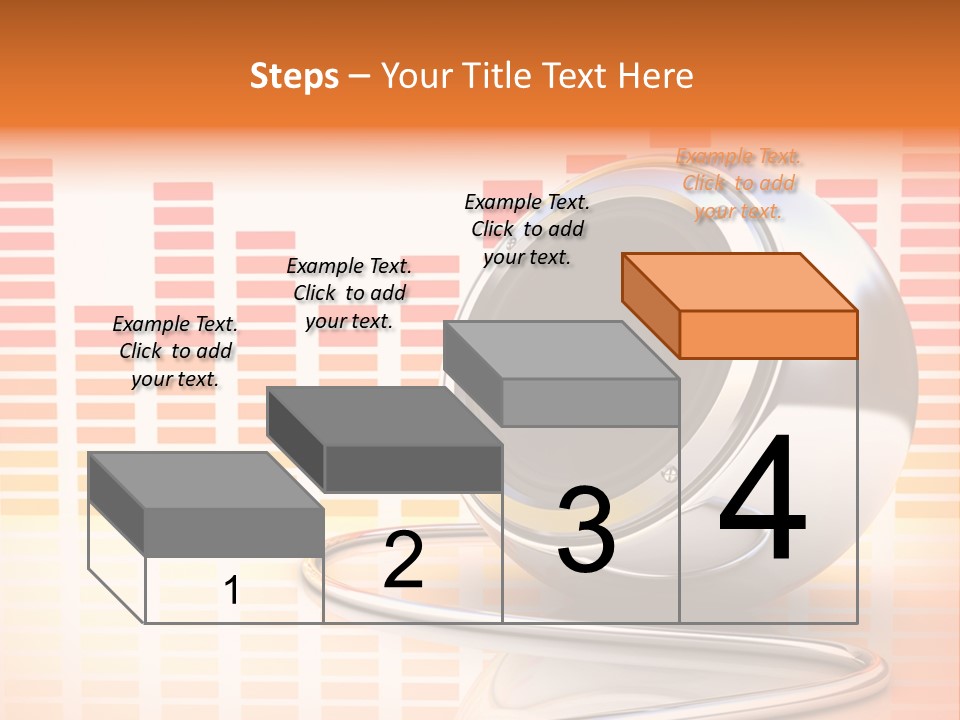 Multimedia Woofer Orange PowerPoint Template