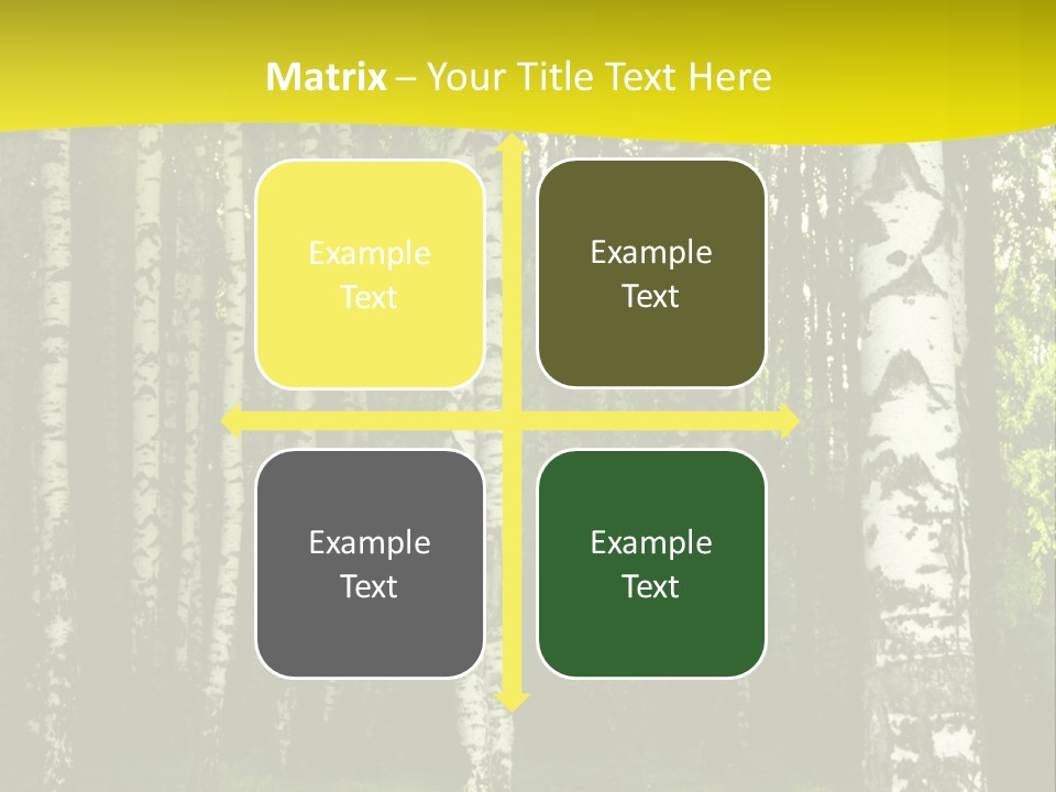 Foliage Tranquil Color PowerPoint Template