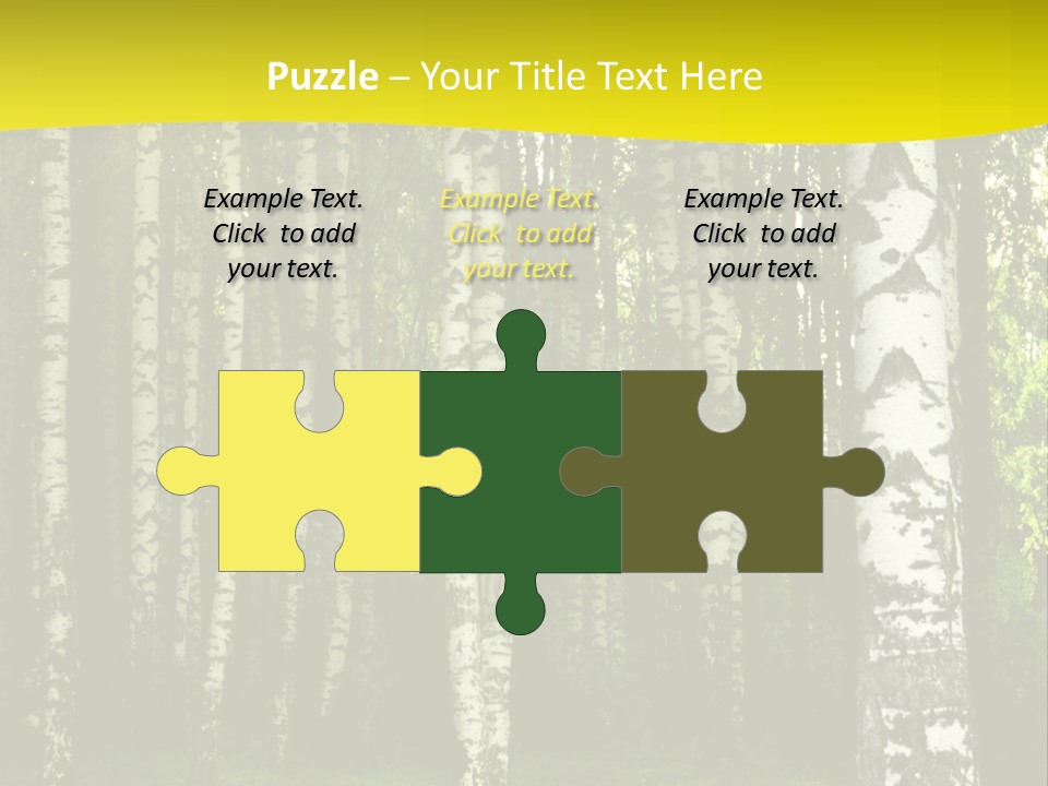 Foliage Tranquil Color PowerPoint Template