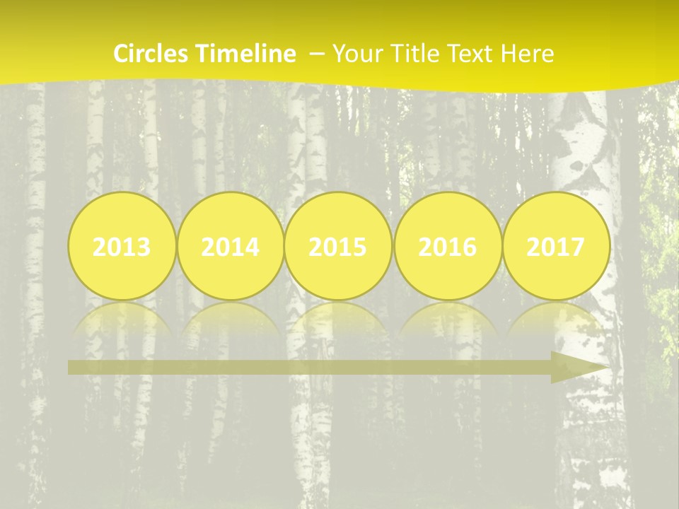 Foliage Tranquil Color PowerPoint Template