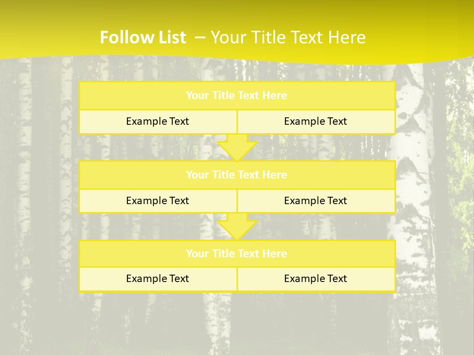 Foliage Tranquil Color PowerPoint Template