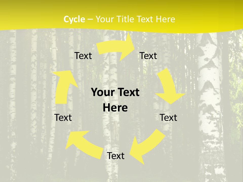Foliage Tranquil Color PowerPoint Template