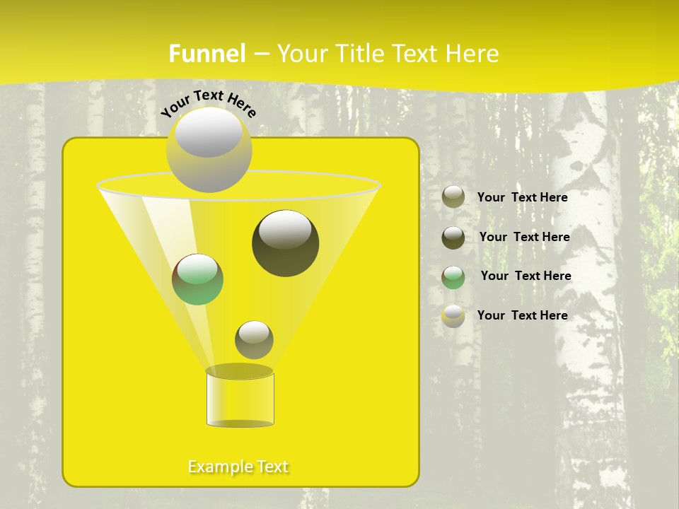 Foliage Tranquil Color PowerPoint Template