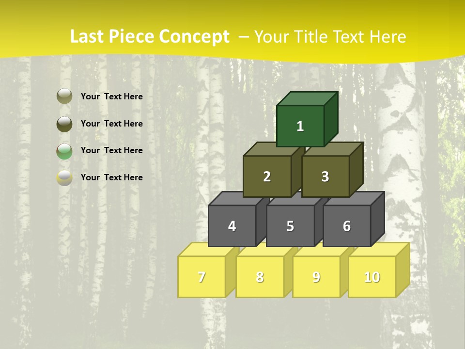 Foliage Tranquil Color PowerPoint Template