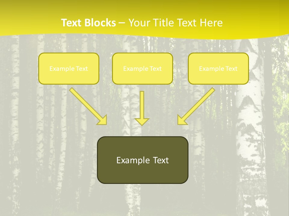 Foliage Tranquil Color PowerPoint Template