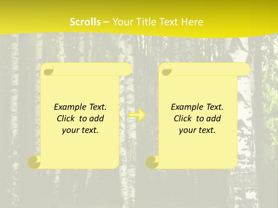 Foliage Tranquil Color PowerPoint Template