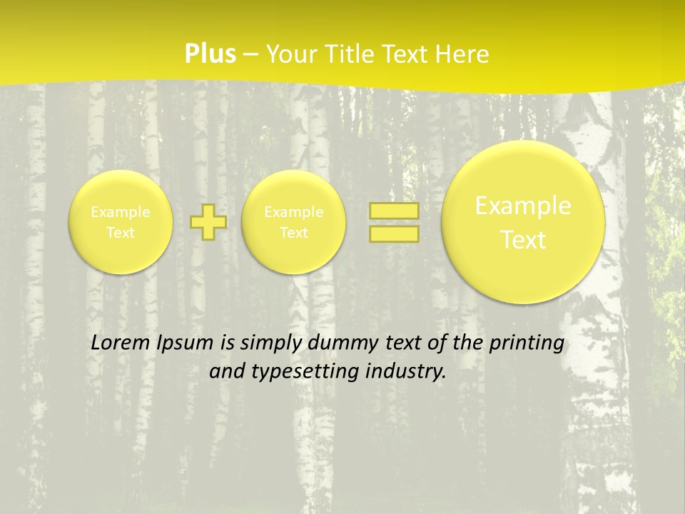 Foliage Tranquil Color PowerPoint Template