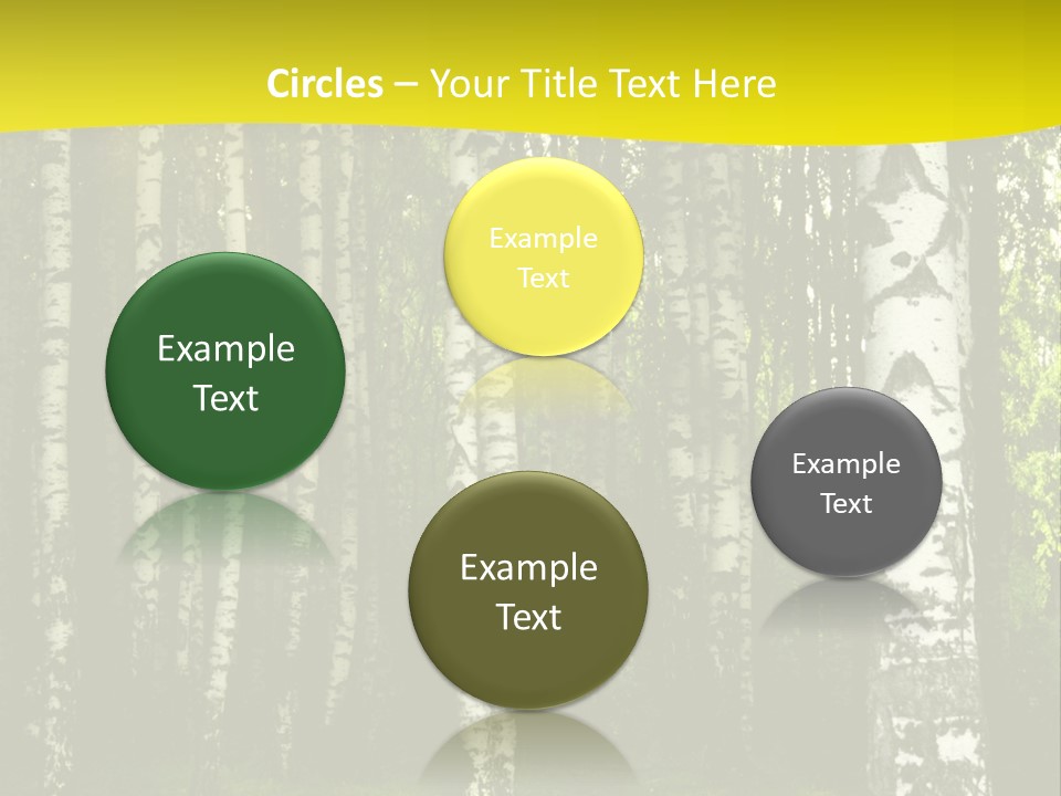 Foliage Tranquil Color PowerPoint Template