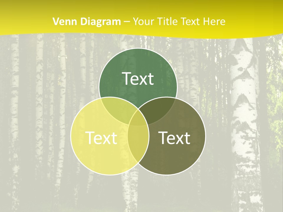 Foliage Tranquil Color PowerPoint Template