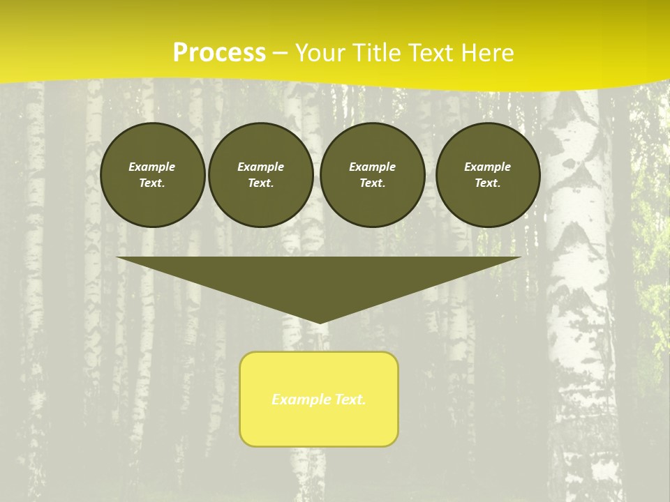Foliage Tranquil Color PowerPoint Template